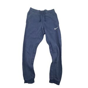 Vintage Nike Sweat Pants Joggers Blue Size Small Stitched Swoosh